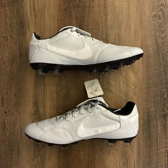 Nike Premier 3 III FG Pure Platinum Soccer Cleats Men Size 10 AT5889-011
